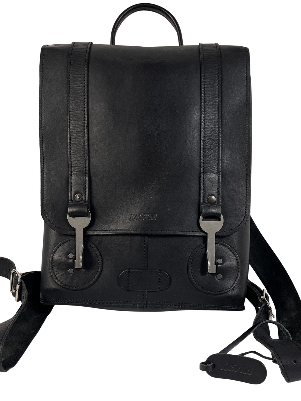 Kasperi Specials S.02 Backpack, Small Black Leather